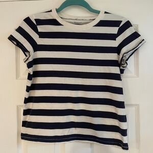 Madewell Kids Navy and White Striped Tee
